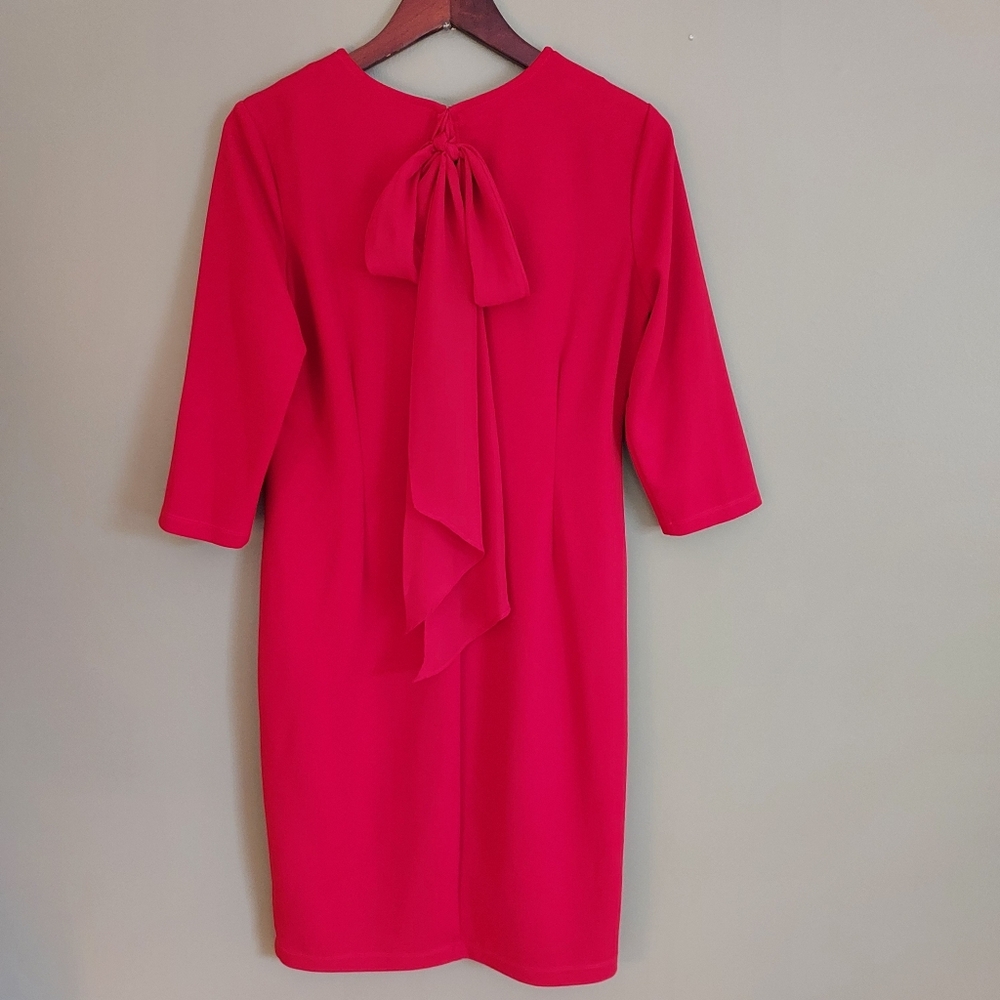 Marina Red Sheath Dress Size 10